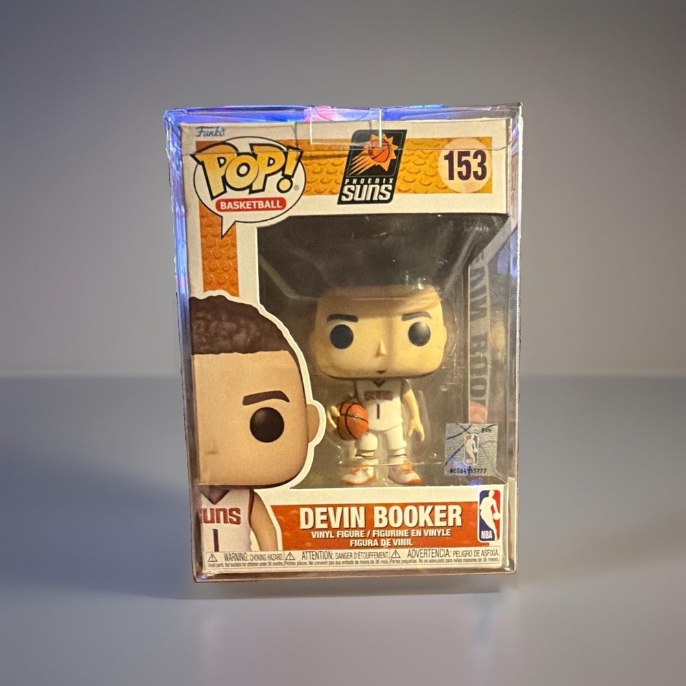 Funko Pop! NBA Basketball Devin Booker Phoenix Suns #153 w/Protective Cover